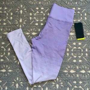 WOMENS NUX PURPLE OMBRÉ BARRE YOGA TIGHTS LEGGINGS SZ MEDIUM - NEW